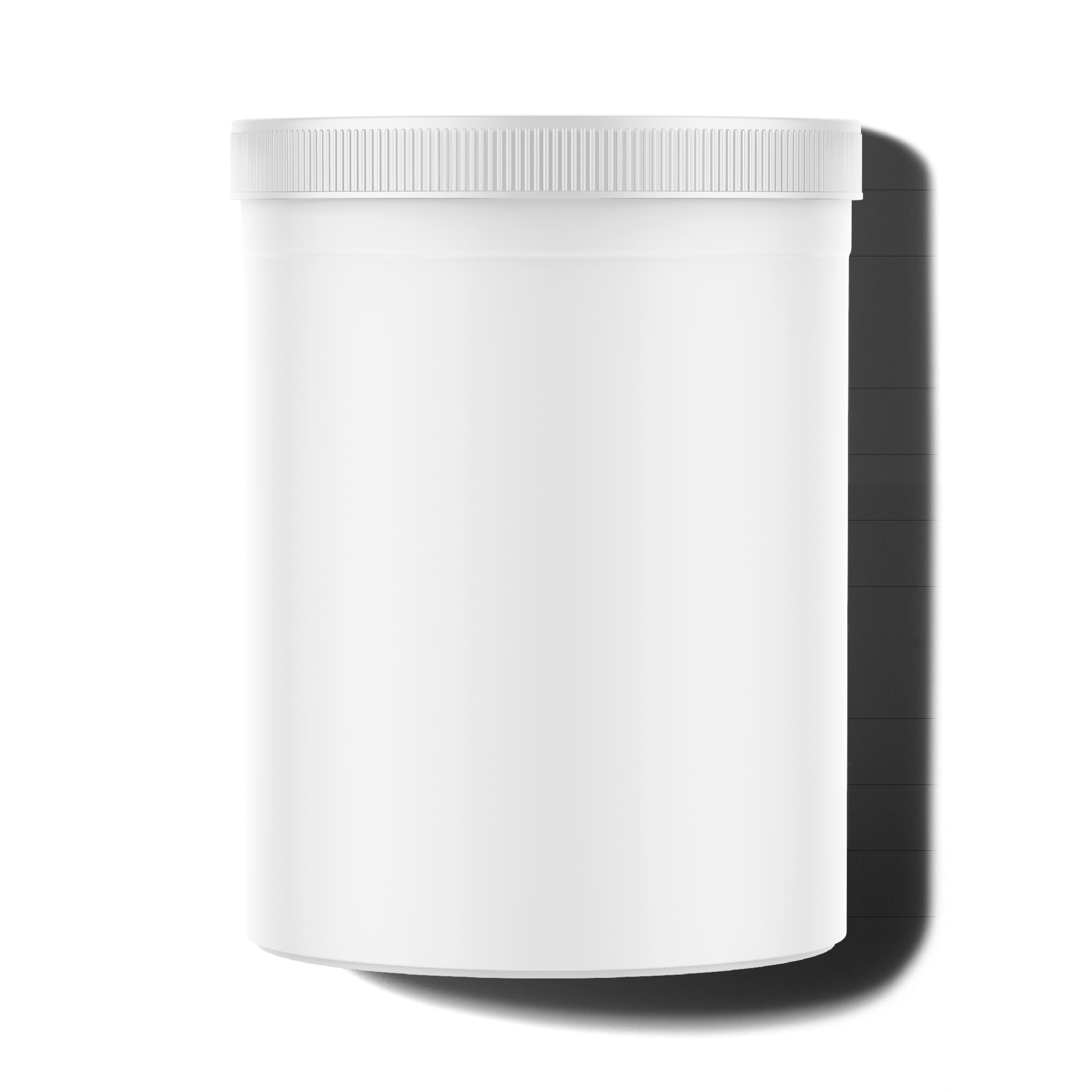 Plastic container for masks